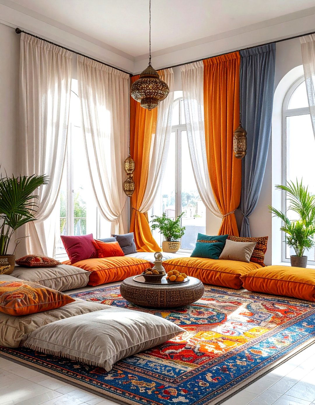 Moroccan style curtains - 30 colorful curtain ideas