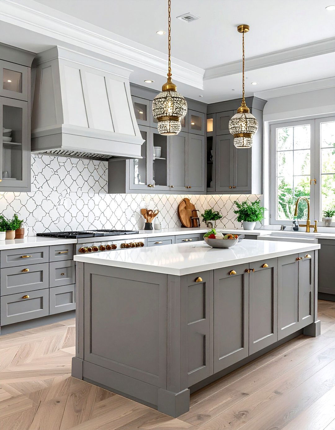 Moroccan trellis kitchen backsplash - 30 geometric pattern decor ideas