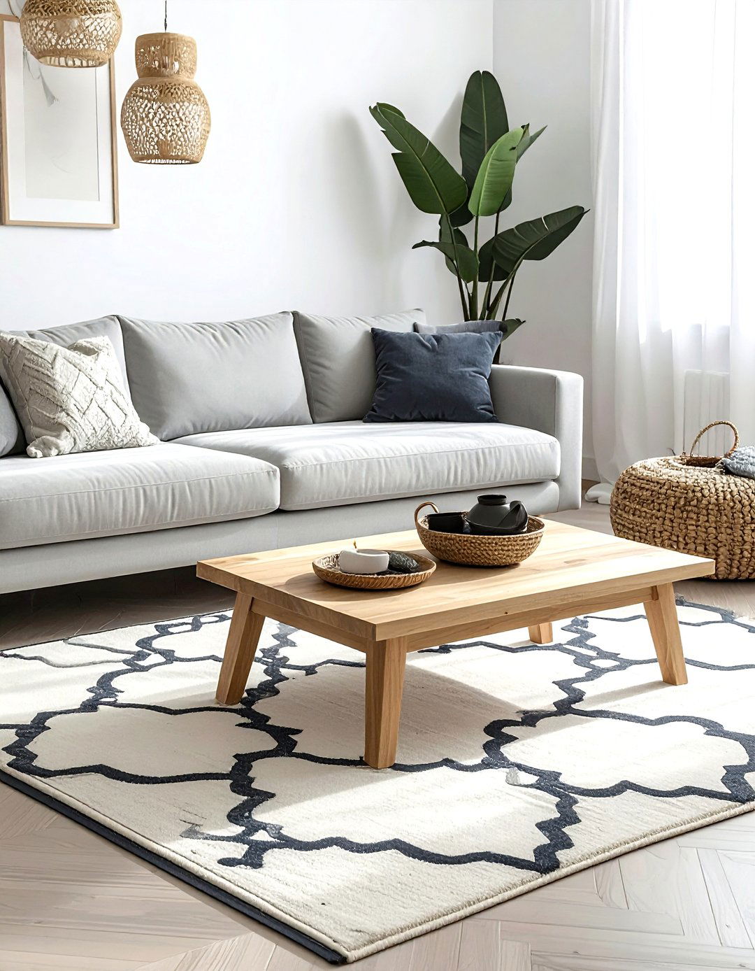 Moroccan trellis rug - 30 patterned rug ideas