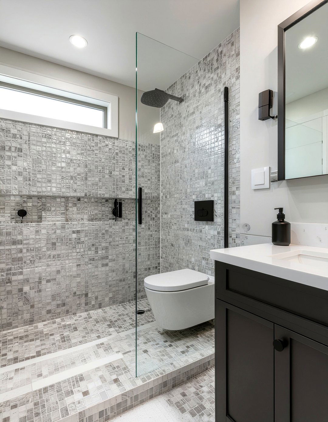 Mosaic Tile Bathroom - 30 Elle Decor ideas