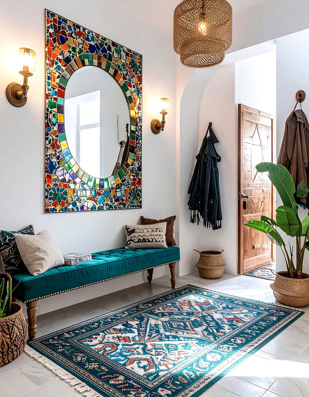 Mosaic Tile Mirror - 30 decorative mirror ideas