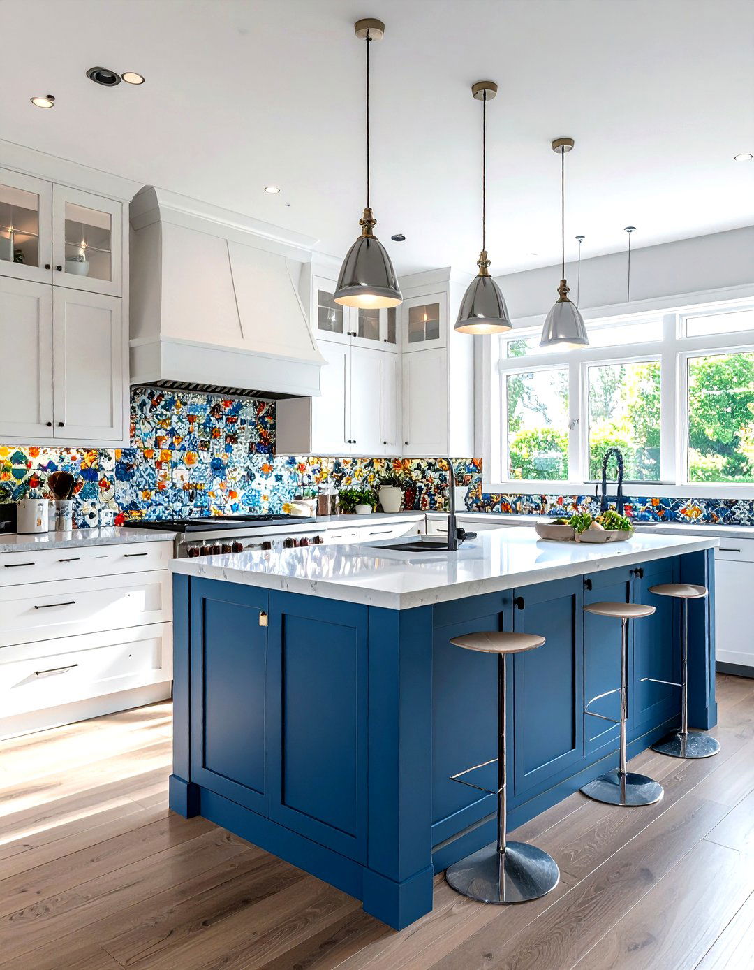 Mosaic kitchen backsplash - 30 kitchen pattern mixing ideas