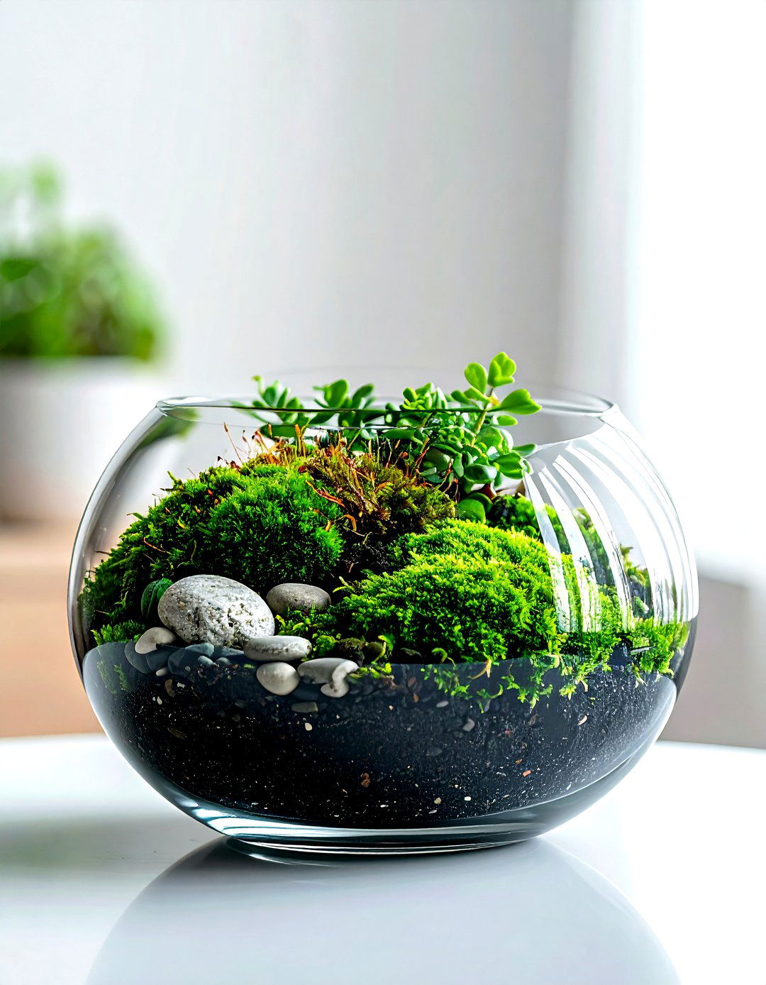Moss Bowl Terrarium - 30 living room terrariums