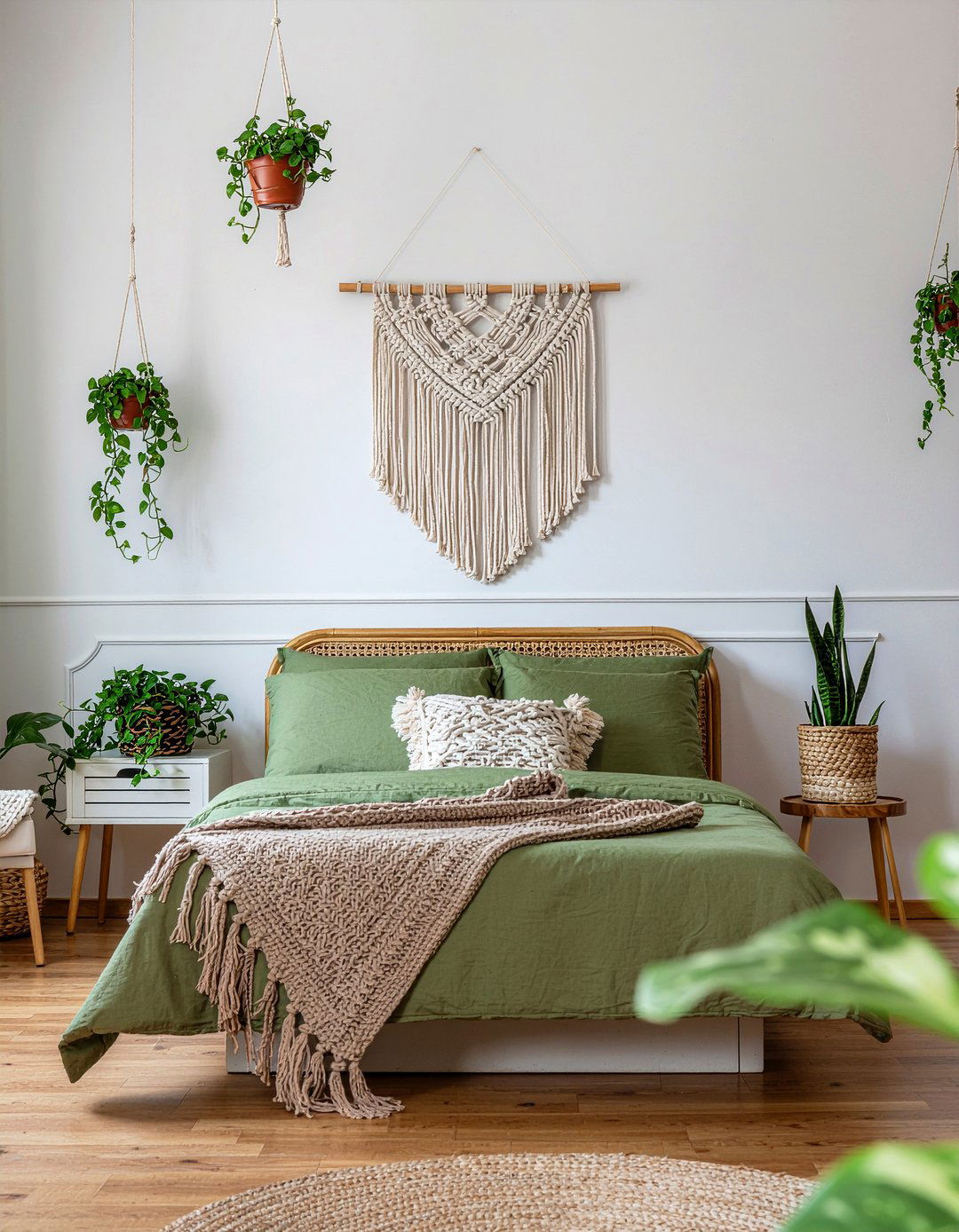 Moss Green Bedroom - 30 green bedroom ideas