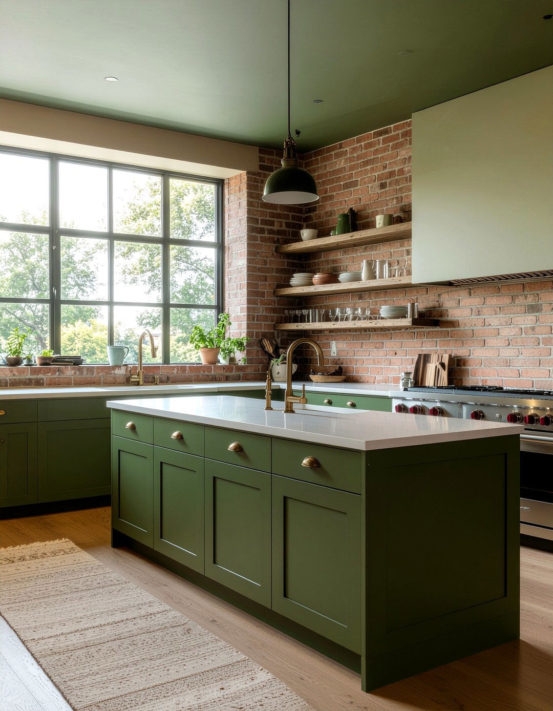 Moss Green Kitchen - 30 green kitchen ideas
