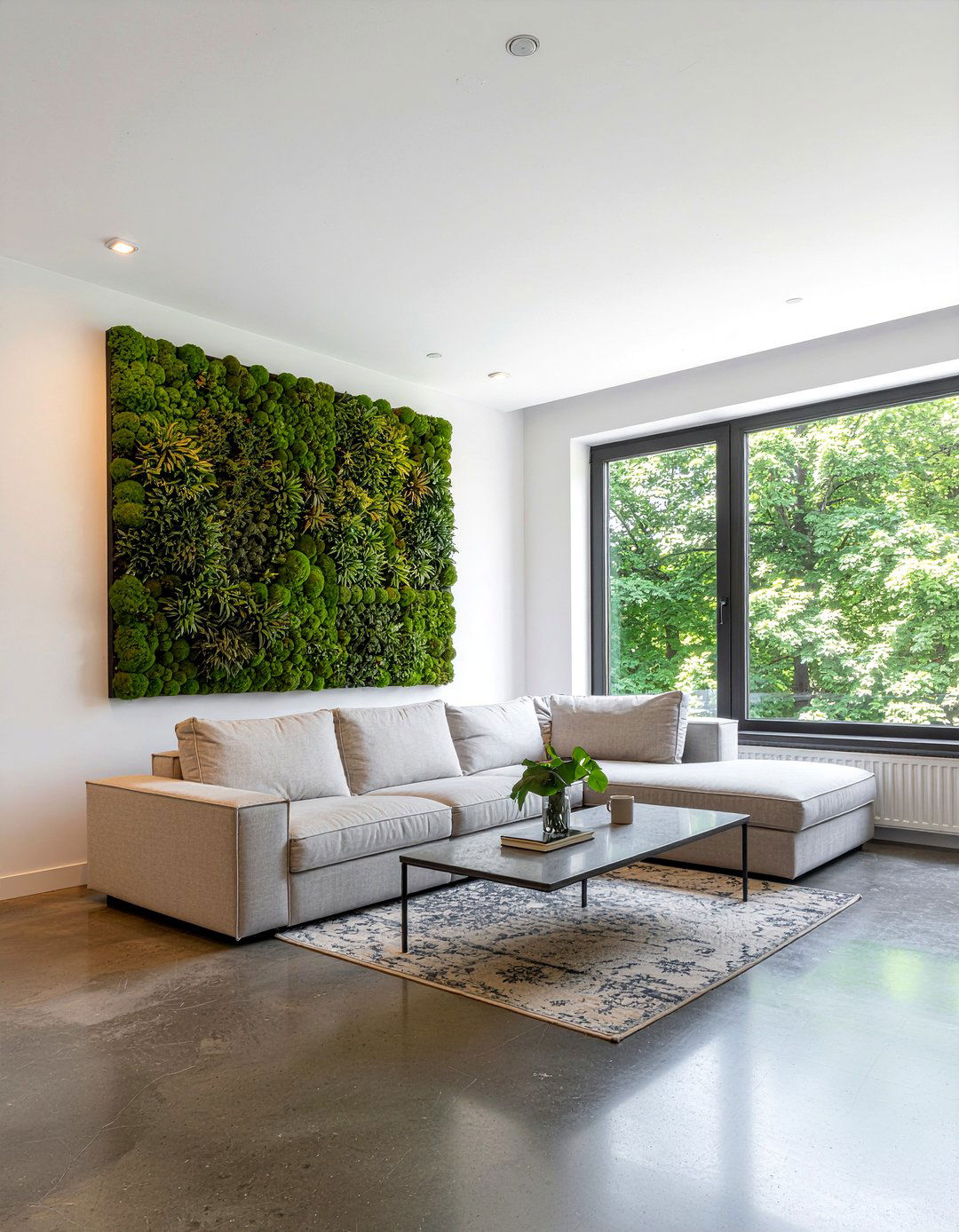 Moss Wall Art Living Room - 30 nature themed living room ideas