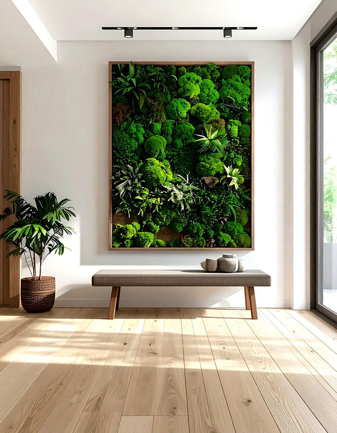 Moss wall decor - 30 botanical decor ideas