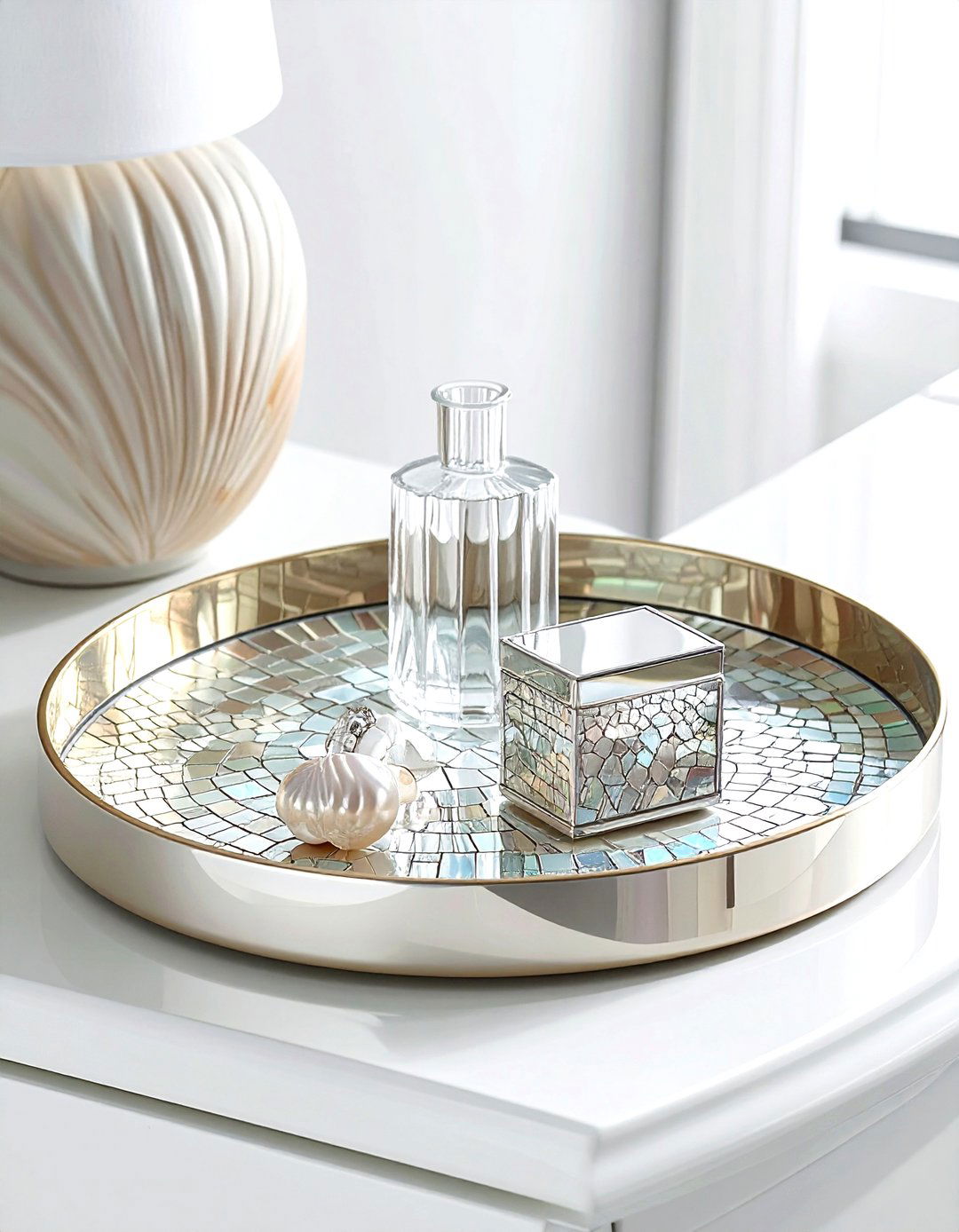 Mother Of Pearl Tray - 30 catch-all tray ideas