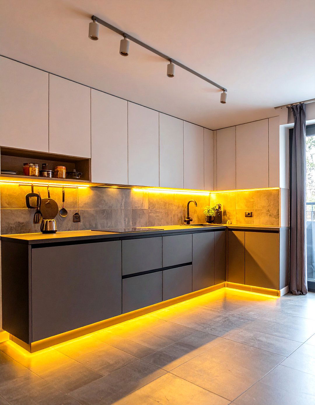 Motion Activated Under Cabinet Lights - 30 touchless kitchen ideas