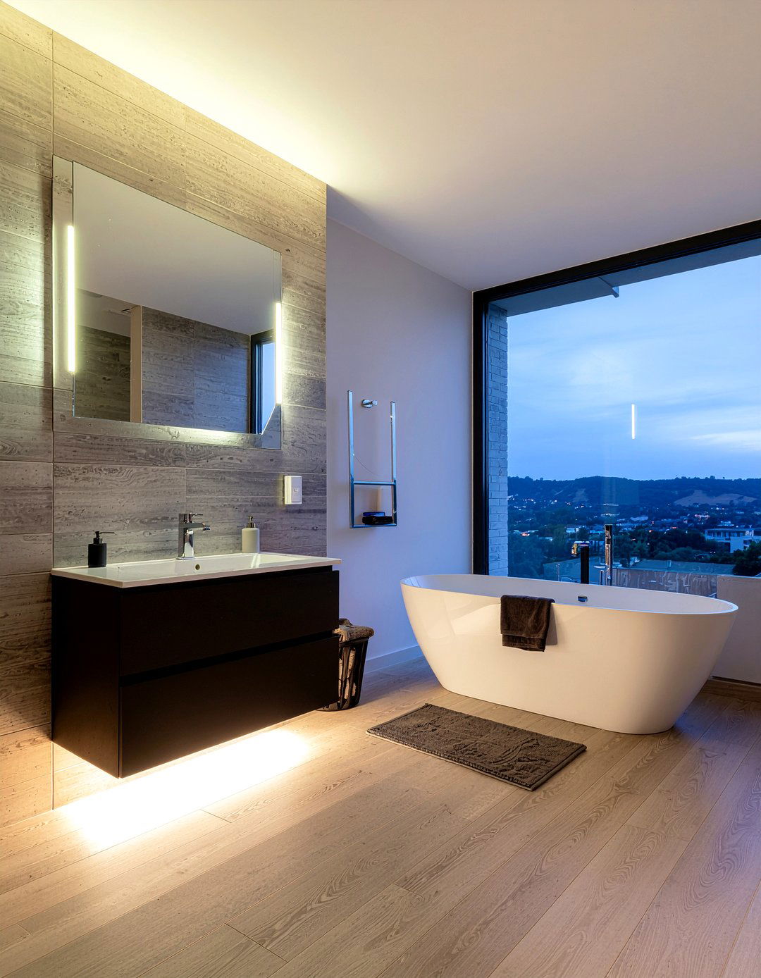 Motion sensor bathroom light - 30 bathroom LED lighting ideas