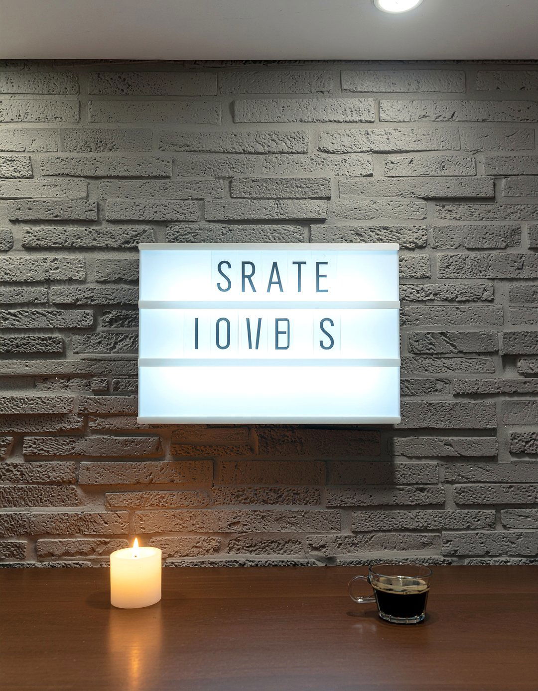 Motivational Quote Wall Light - 30 living room led signs