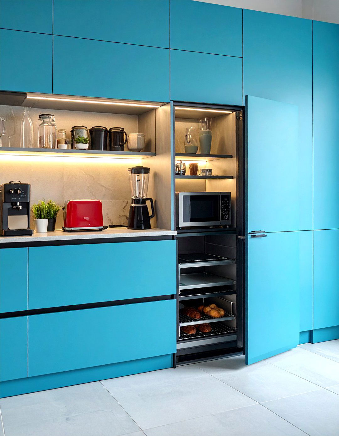 Motorized Appliance Garage - 30 touchless kitchen ideas