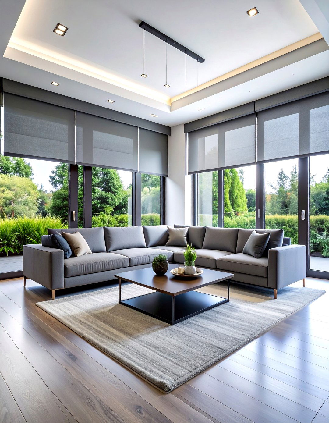 Motorized Blackout Shades - 30 bedroom curtain ideas