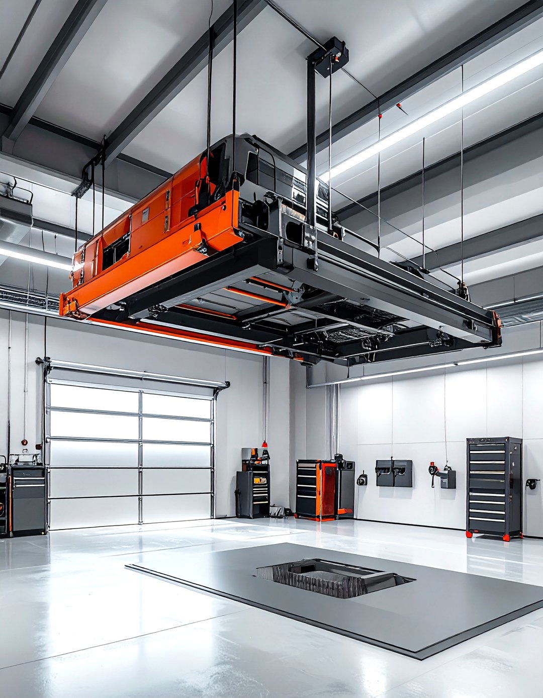 Motorized Ceiling Lift - 30 garage storage ideas