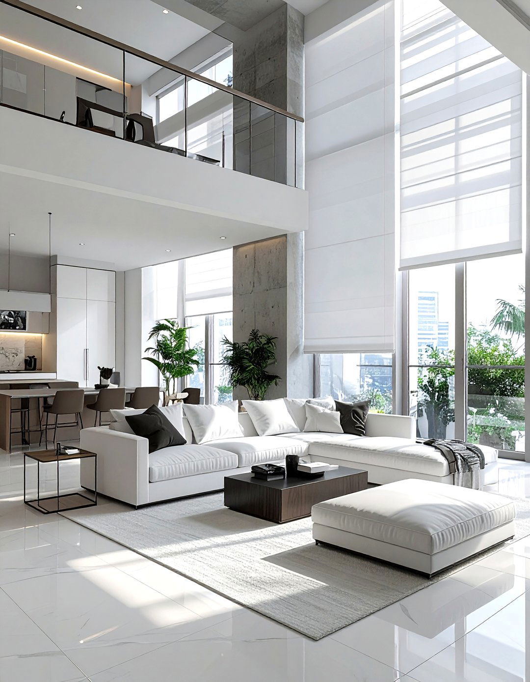 Motorized Shades - 30 window treatment ideas