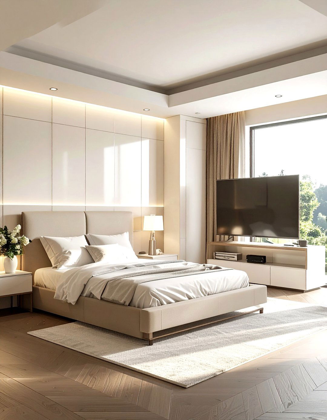 Motorized TV Lift - 30 living room home theater ideas