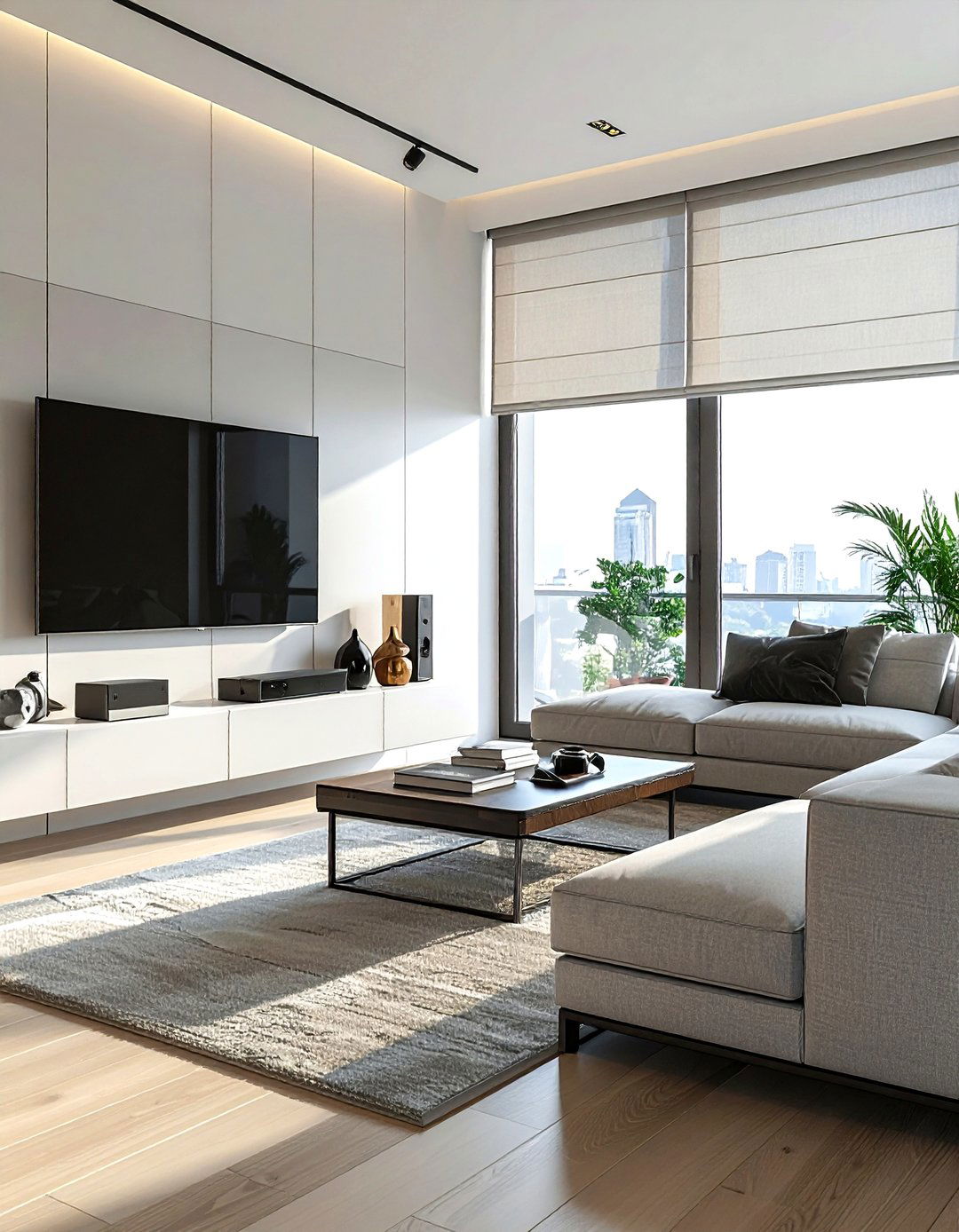 Motorized roman shade - 30 roman shade ideas