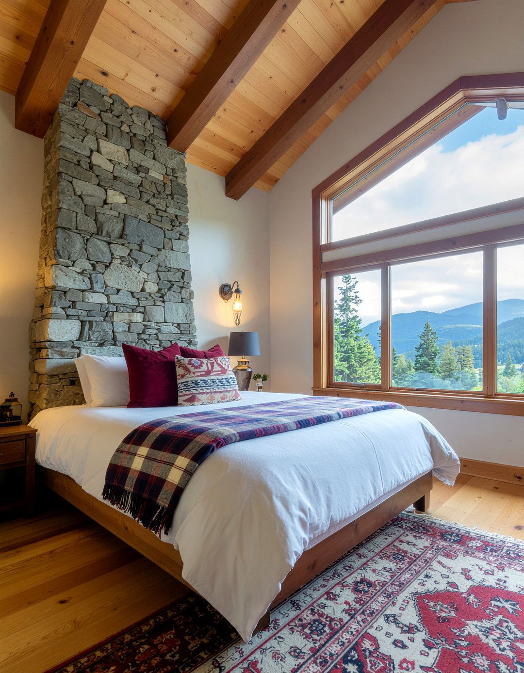 Mountain Cabin Bedroom - 30 nature themed bedroom ideas
