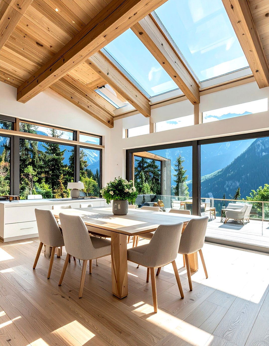 Mountain Dining Room Natural Light - 30 mountain dining room ideas