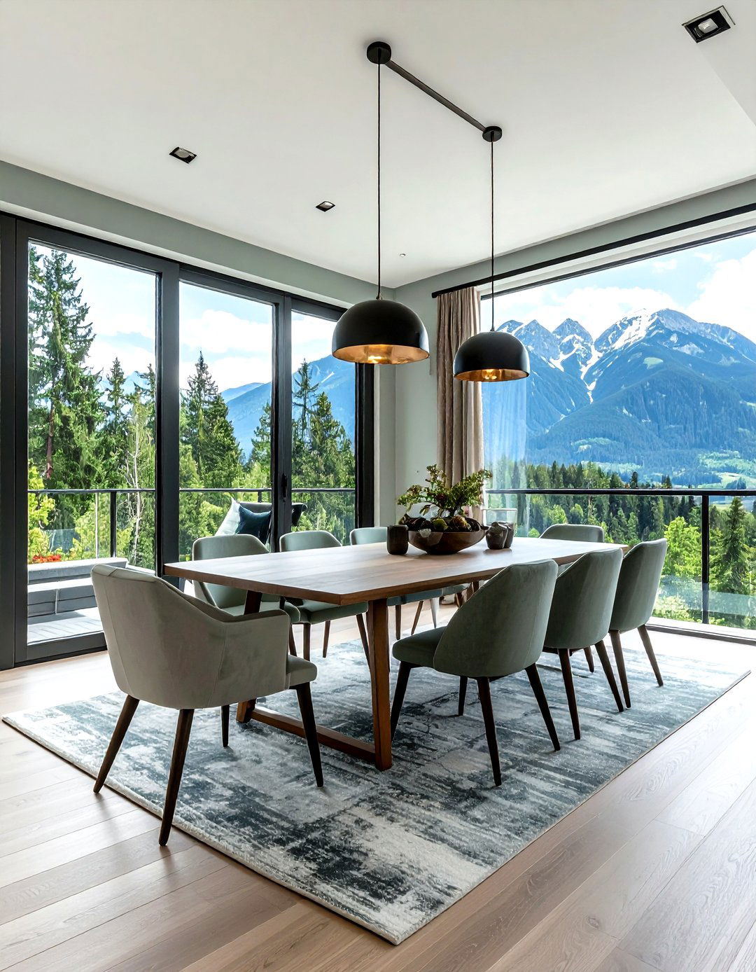 Mountain Dining Room View - 30 mountain dining room ideas