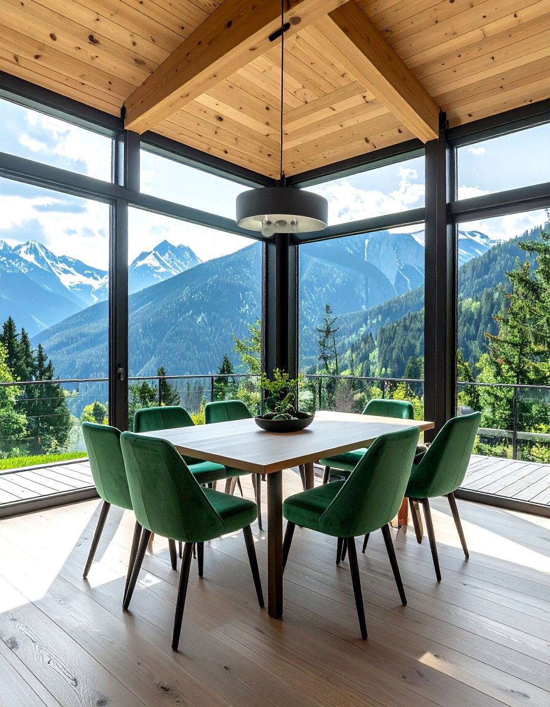 Mountain Dining Room Windows - 30 mountain dining room ideas