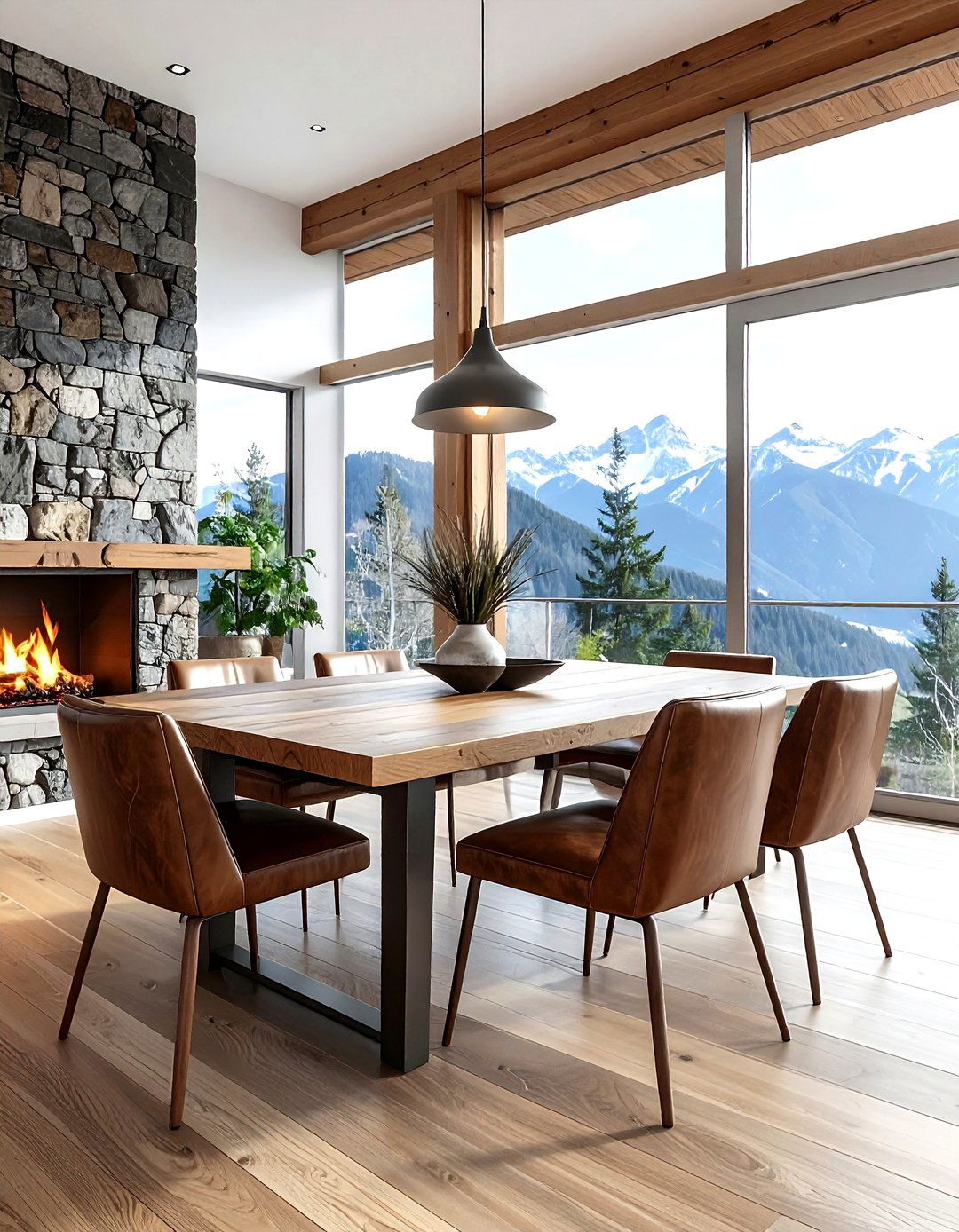 Mountain Modern Dining Room - 30 grand dining room ideas