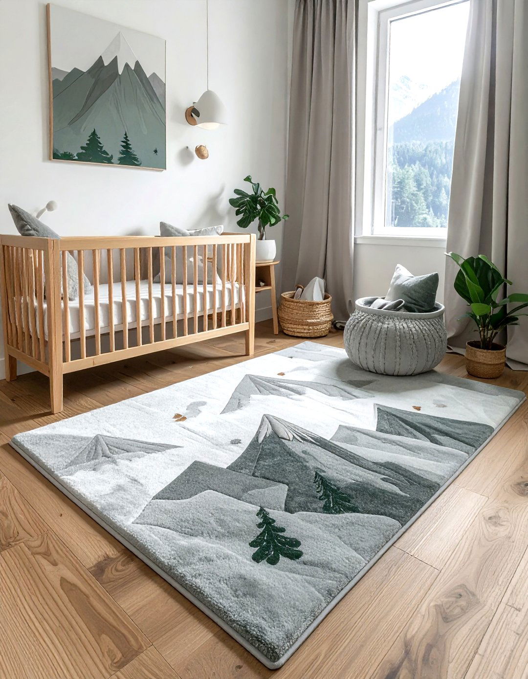 Mountain Nursery Rug - 30 nursery rug ideas
