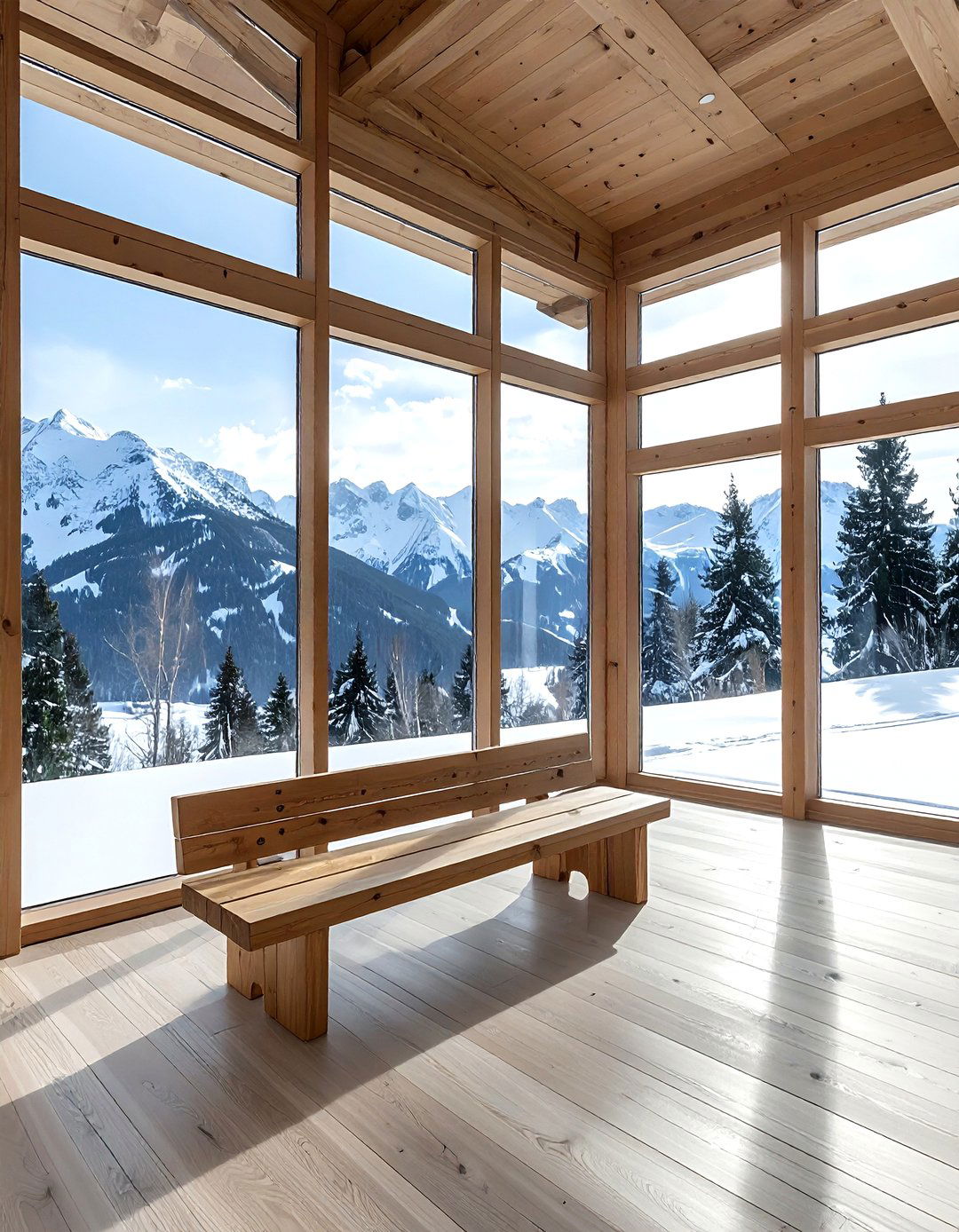 Mountain View Large Windows - 30 lodge decor ideas