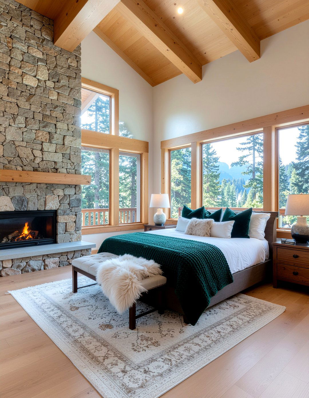 Mountain lodge bedroom - 30 resort bedroom ideas