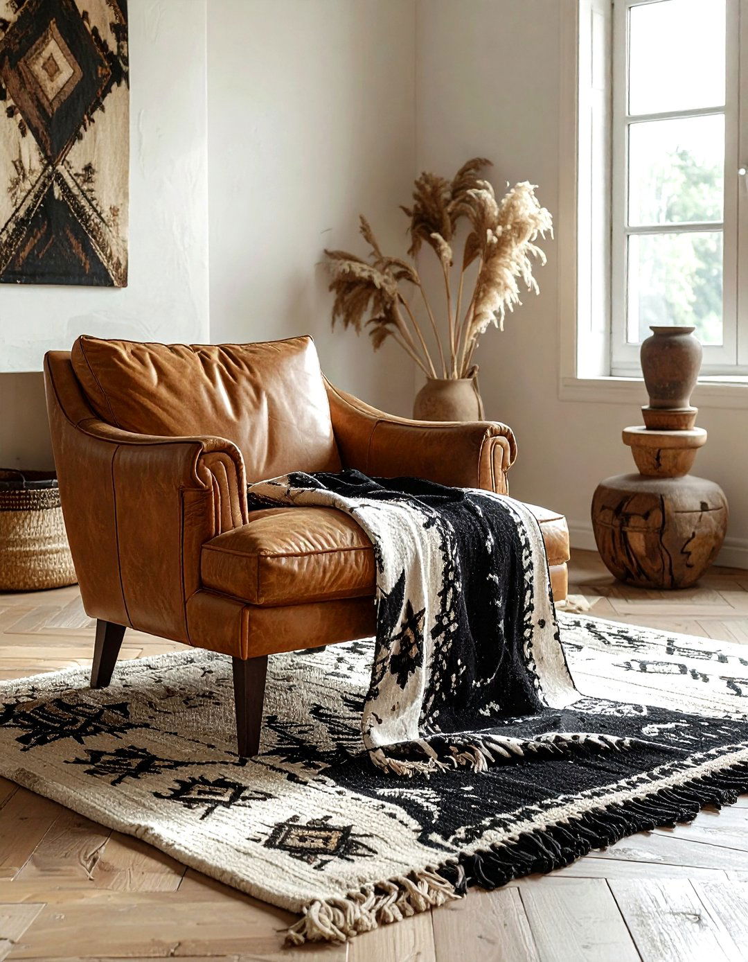 Mudcloth Living Room - 30 textile decor ideas