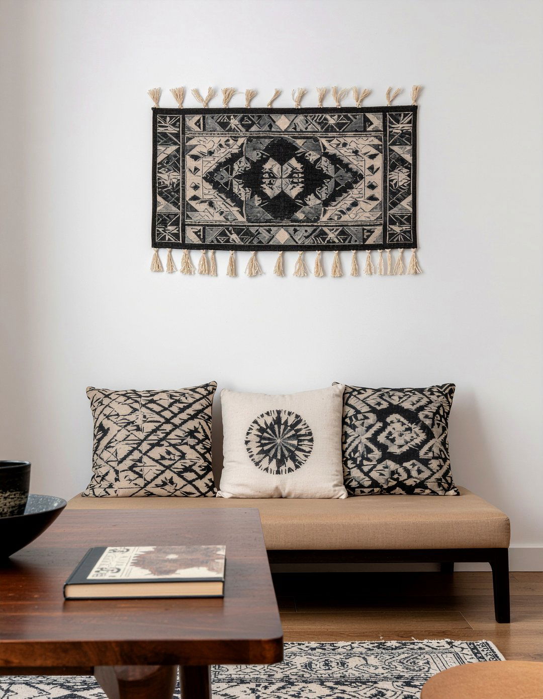 Mudcloth Textile Accents - 30 earthy dining room ideas