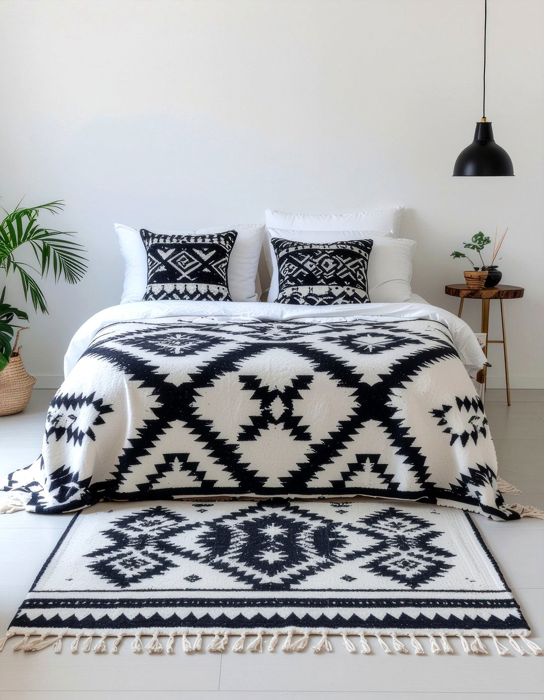 Mudcloth style blanket - 30 living room throws