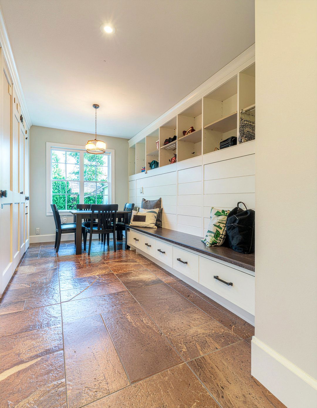 Mudroom - 30 repurposed dining room ideas