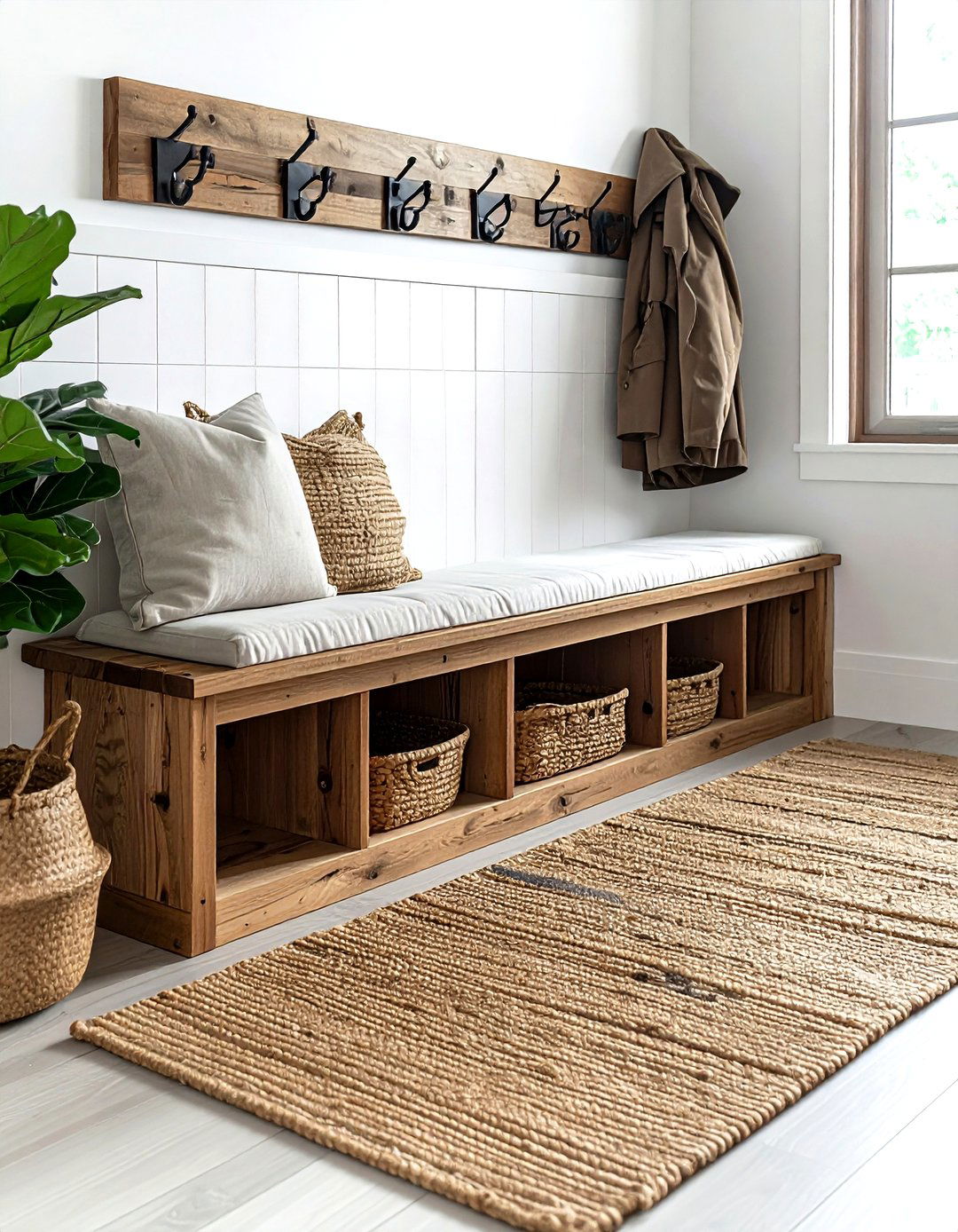 Mudroom Bench - 30 decor inspo