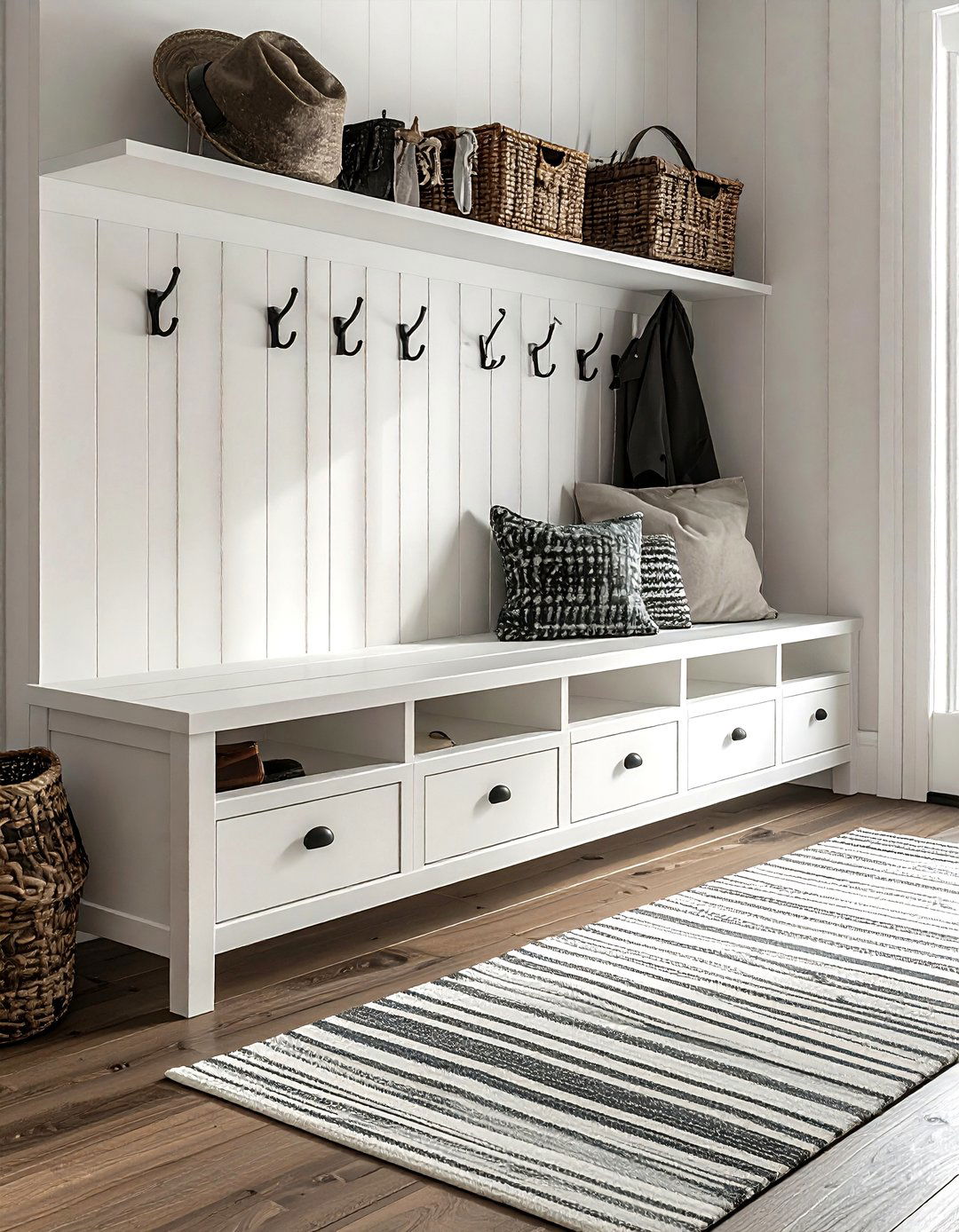 Mudroom Bench - 30 perfect decor ideas
