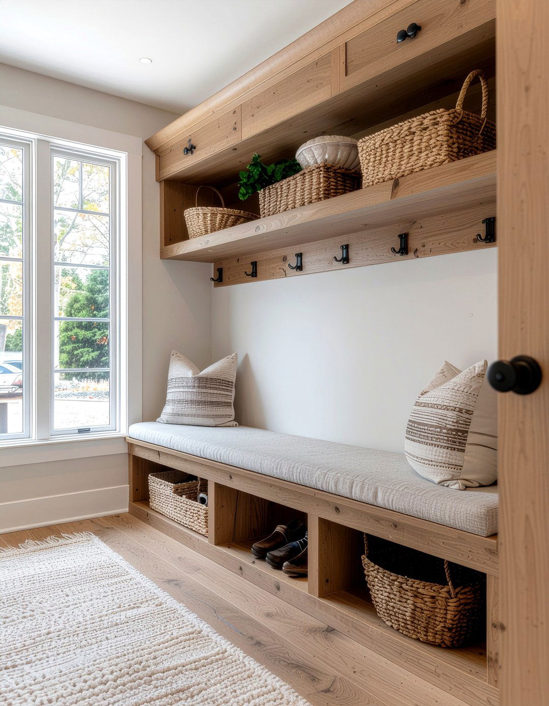 Mudroom Bench With Storage - 30 family home decor ideas
