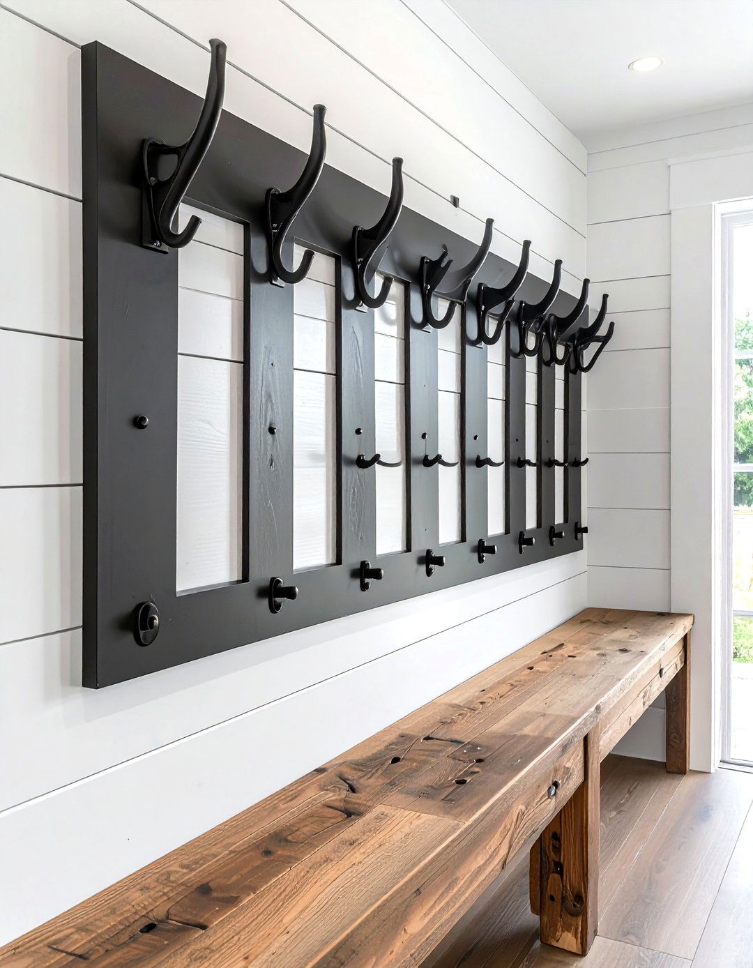Mudroom Coat Hooks - 30 decor transformation ideas