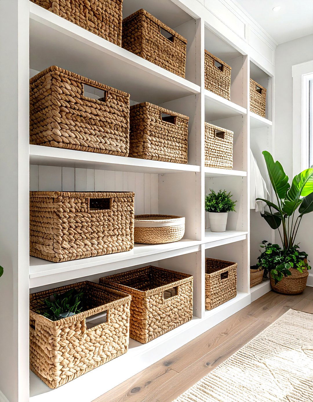 Mudroom Cubby Basket - 30 decorative basket ideas