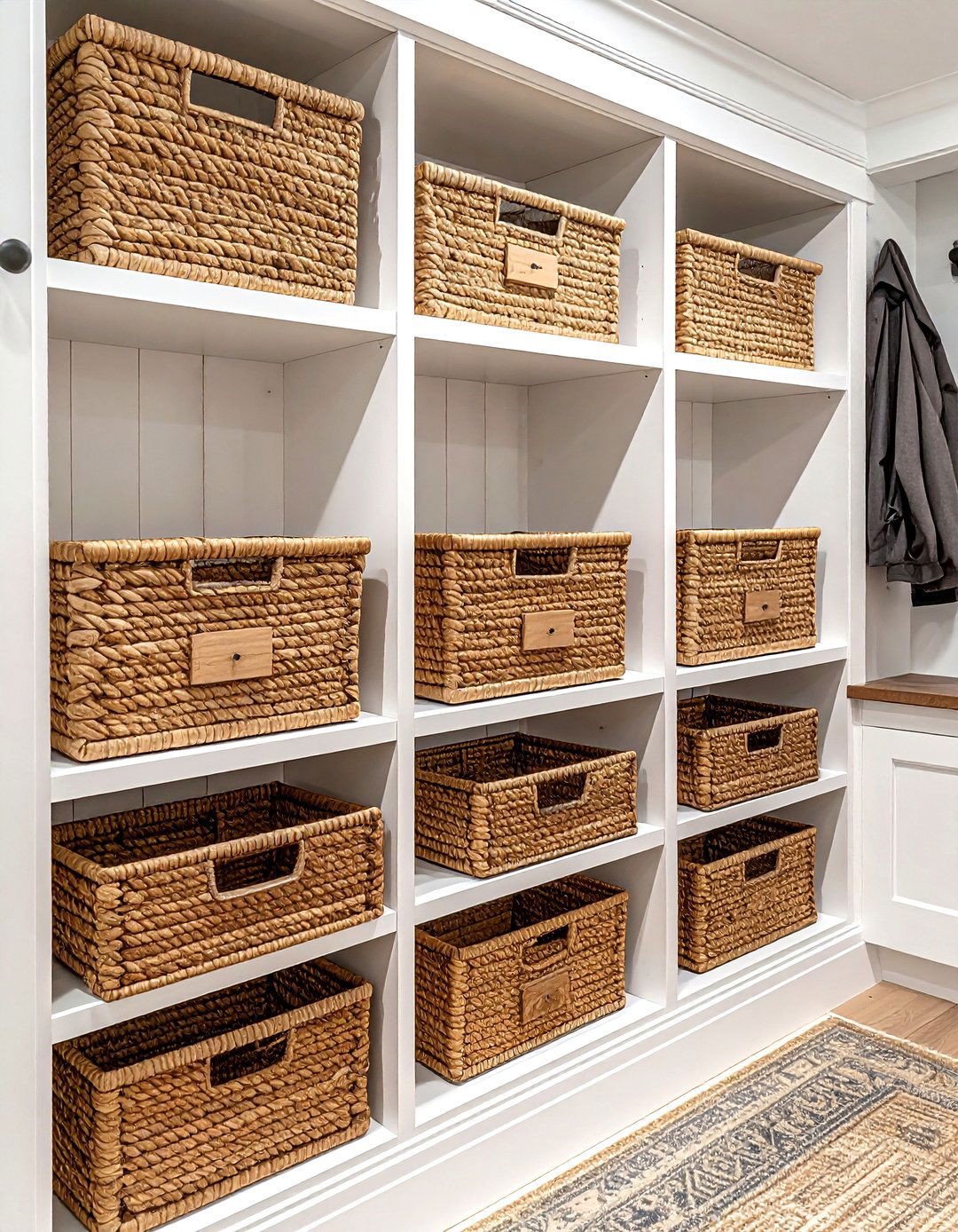 Mudroom Cubby Basket - 30 basket decor ideas