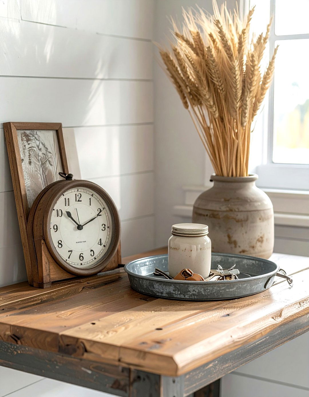 Mudroom Table - 30 tabletop vignette ideas