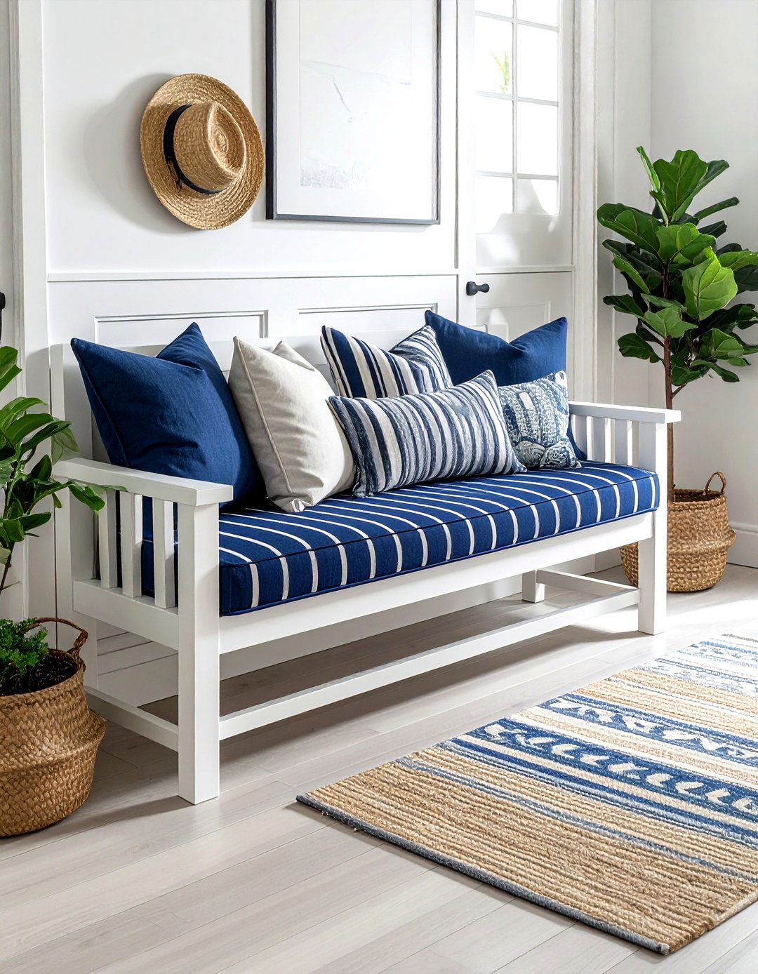 Mudroom bench cushion - 30 mudroom decor ideas