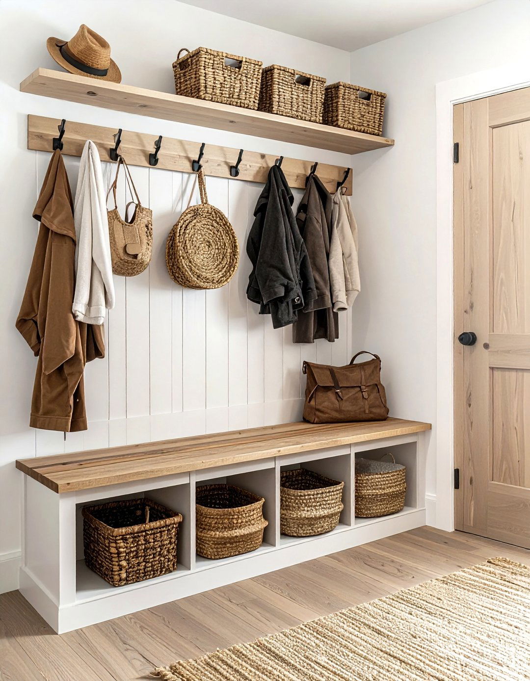Mudroom bench storage - 30 home styling ideas