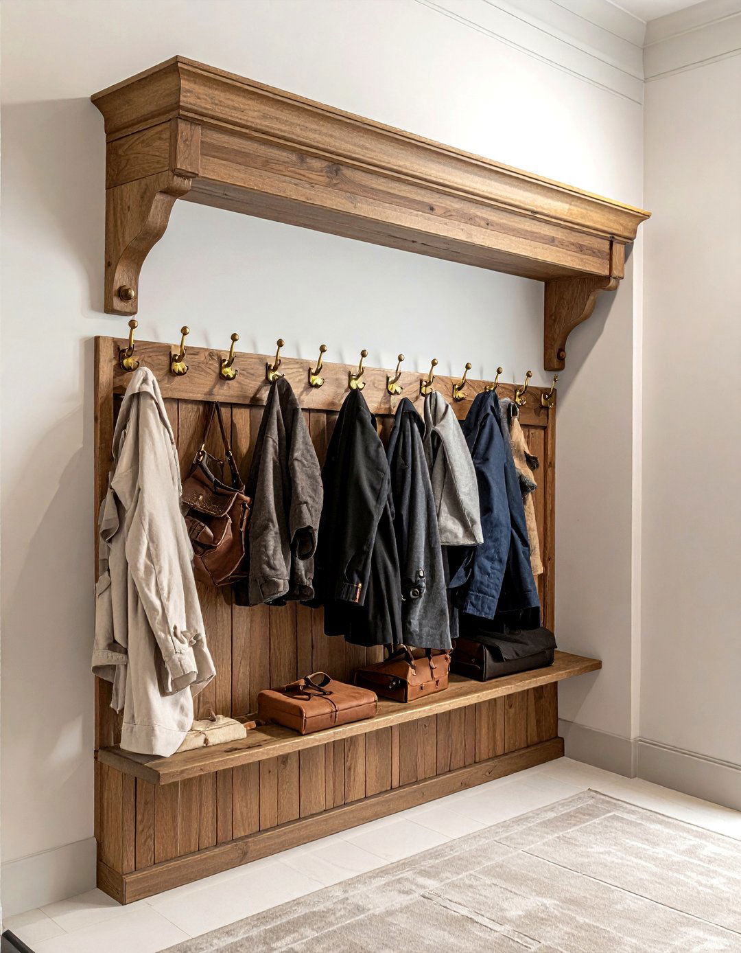 Mudroom wall hooks - 30 mudroom decor ideas