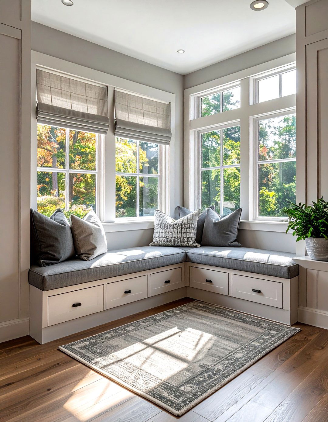 Mudroom window seat - 30 mudroom decor ideas