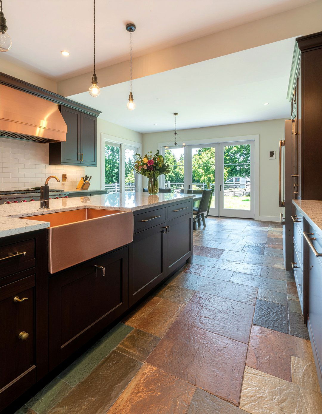 Multi Color Slate Flooring - 30 slate floor kitchen ideas