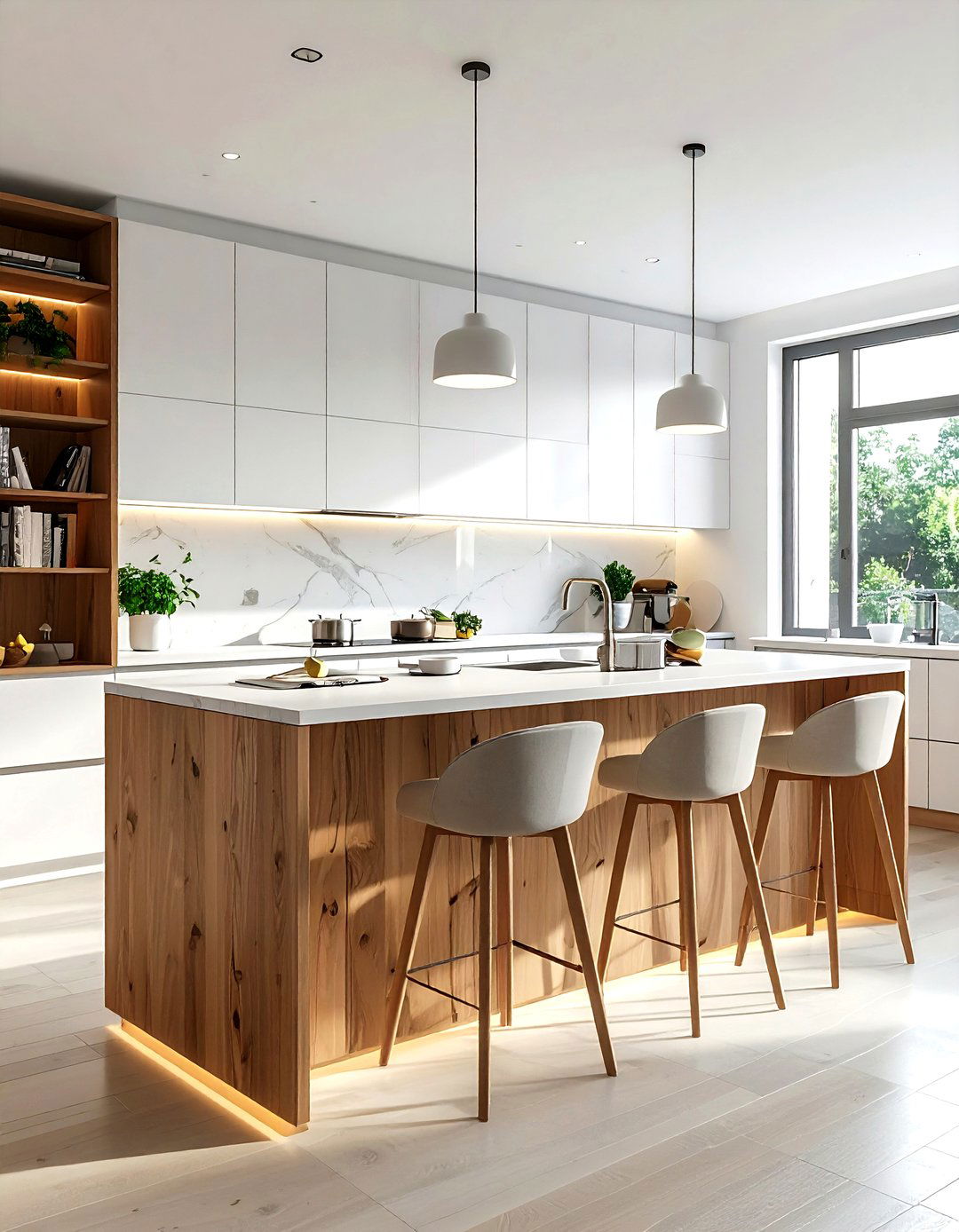 Multi Functional Island - 30 kitchen homework station ideas