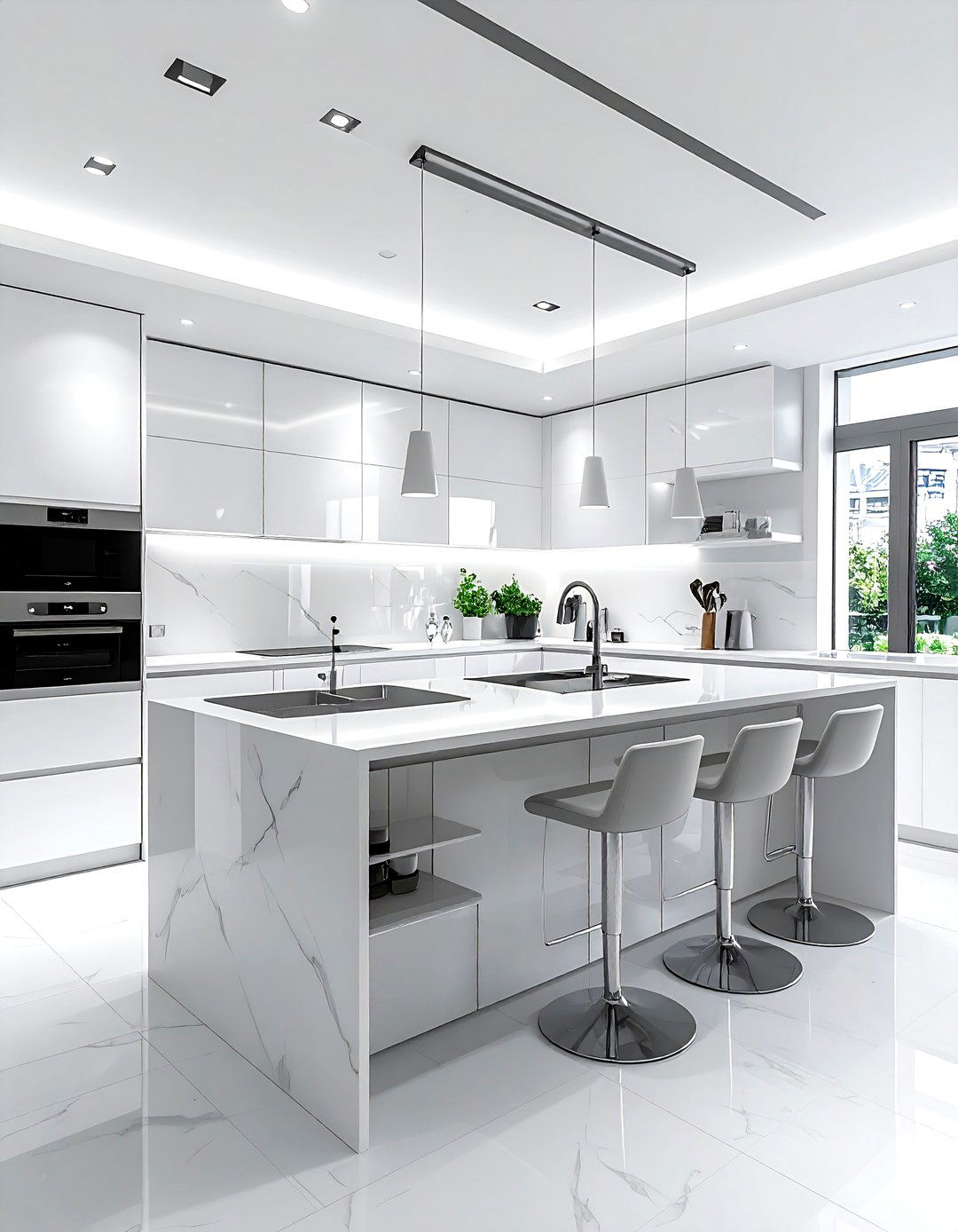 Multi Functional Kitchen Island - 30 kitchen floor plan ideas