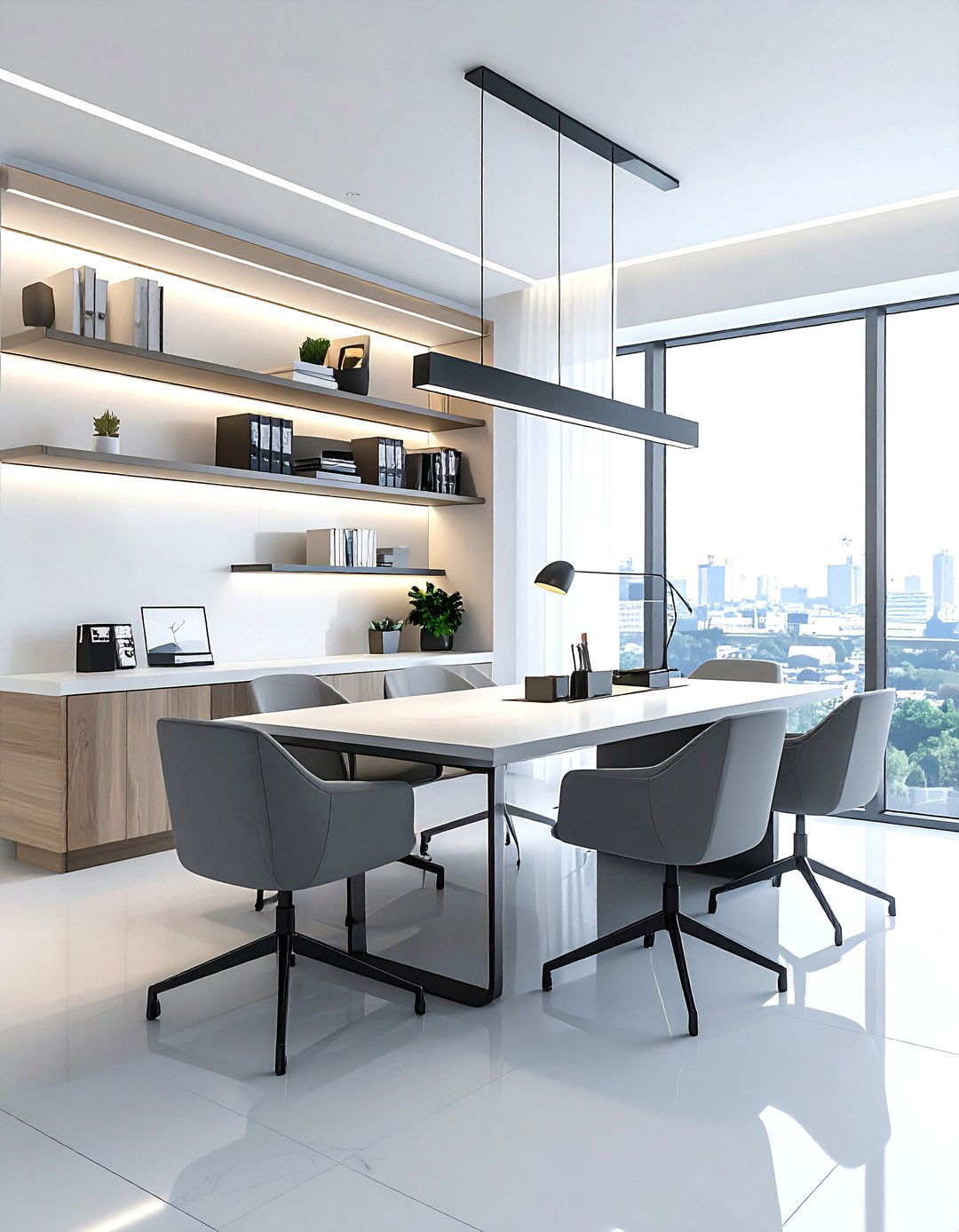 Multi Functional Office Dining Room - 30 apartment dining room ideas