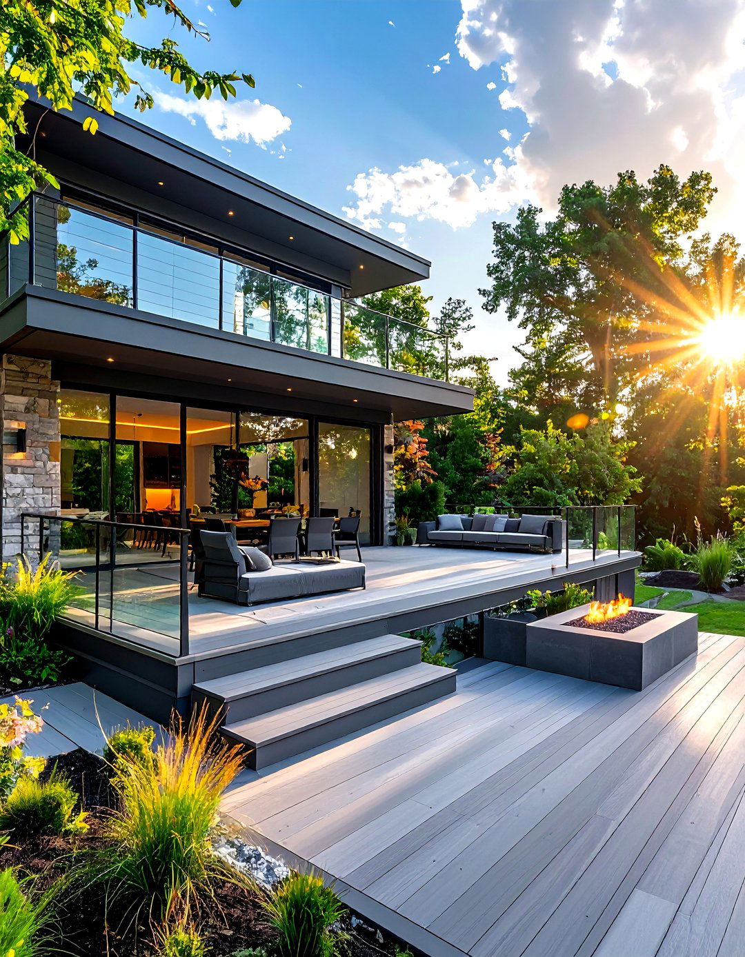 Multi Level Deck - 30 outdoor living ideas