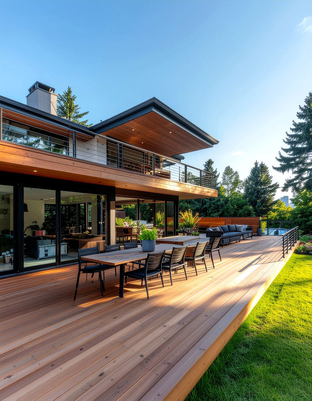 Multi Level Deck - 30 outdoor dining area ideas